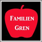 Magnetskilt bil personligt figur æble familie
